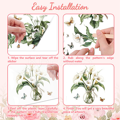 3 Sheets 3 Styles PVC Waterproof Decorative Stickers DIY-WH0404-080-1