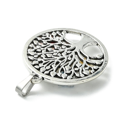 Antique Silver Tone Alloy Pendants PALLOY-JF02361-01-1