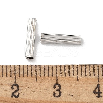 Brass Tube Beads KK-B120-06P-1