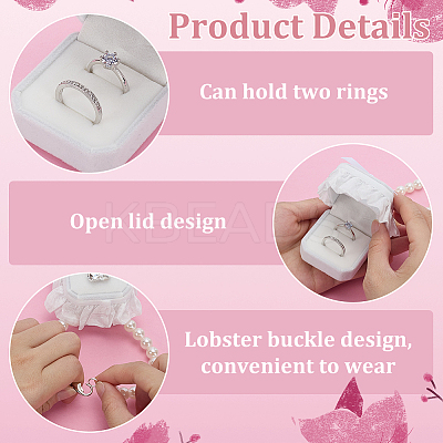 Polyester Pet Dog Wedding Ring Displays AJEW-WH0460-074P-01-1