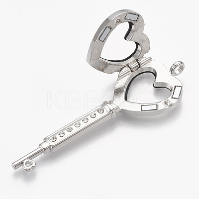 Alloy Magnetic Locket Big Pendants PALLOY-T052-05P-1