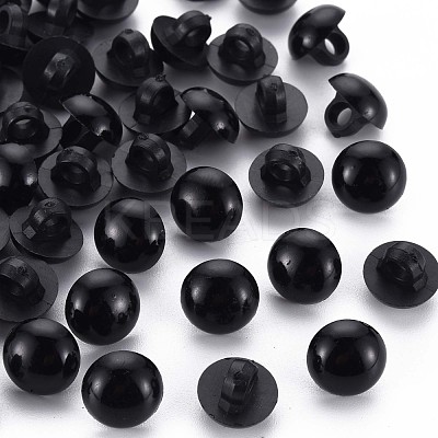 1-Hole Plastic Buttons BUTT-N018-033G-01-1
