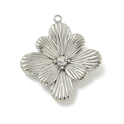 304 Stainless Steel Pendants STAS-L022-433P-1