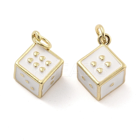 Brass Enamel Pendants KK-U060-33G-02-1