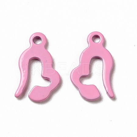 Spray Painted 201 Stainless Steel Charms STAS-G304-27D-1
