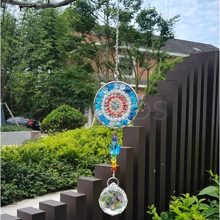Glass Teardrop Pendant Decoration PW22111446170-1