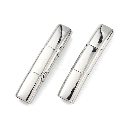 Smooth 316 Surgical Stainless Steel Rectangle Magnetic Clasps STAS-Z134-01P-1