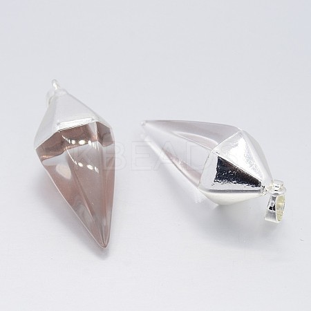 Cone Pendulum Gemstone Pendants G-N0057-20-1