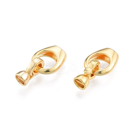 Brass Fold Over Clasps KK-A165-01G-1