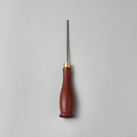 Wooden Awl Pricker Sewing Tool TOOL-WH0059-071B-1