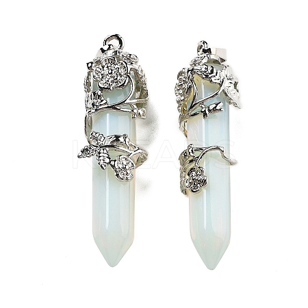 Synthetic Opalite Big Pointed Pendants G-A172-16K-1