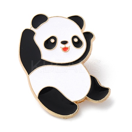 Cartoon Panda Enamel Pins JEWB-G033-01A-1