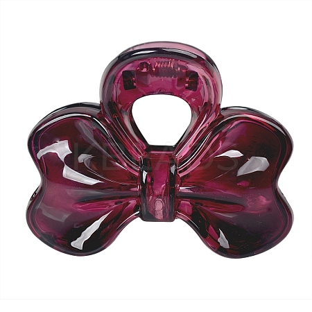 Plastic Bowknot Claw Hair Clips PW-WG4750B-04-1