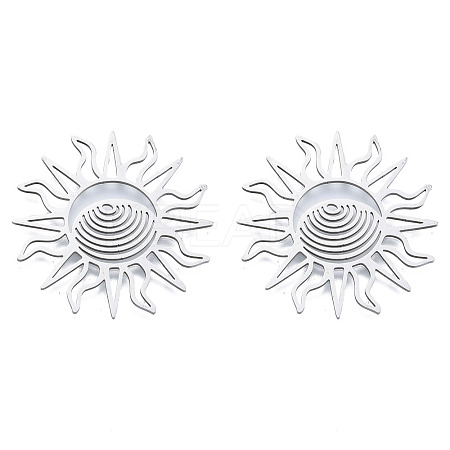 Non-Tarnish 201 Stainless Steel Filigree Joiners LS-STAS-N090-LA950-1-1