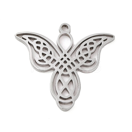 Non-Tarnish 5Pcs 201 Stainless Steel Pendants STAS-B064-16P-1