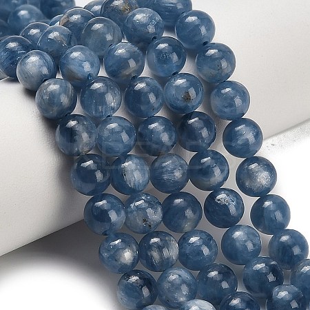 Natural Kyanite Beads Strands G-C259-B01-6mm-01-1
