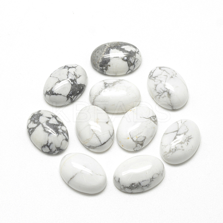 Natural Howlite Cabochons G-R415-13x18-29-1