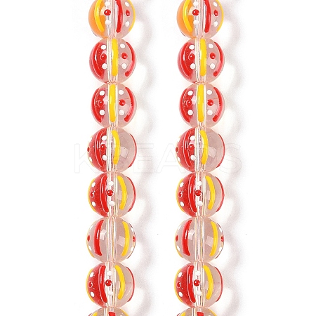 Transparent Glass Enamel Beads GLAA-B021-03-1