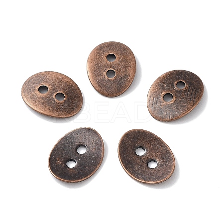 Brass Button Clasps KK-G080-R-NF-1