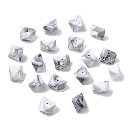 Opaque Acrylic Beads OACR-D320-02B-1
