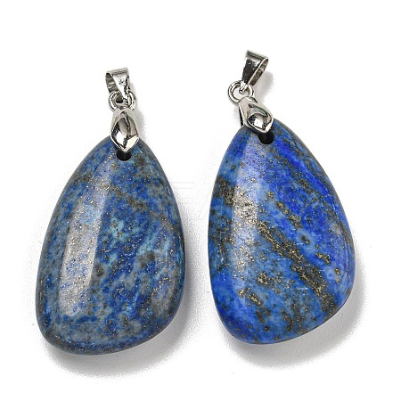 Natural Lapis Lazuli Pendants G-G147-02P-08-1