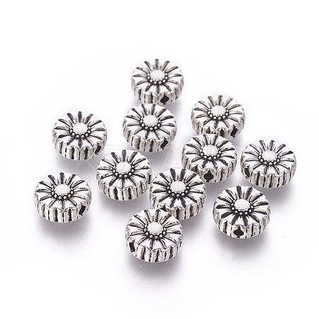 Tibetan Style Alloy Flower Beads LS-TIBEP-GC190-AS-RS-1