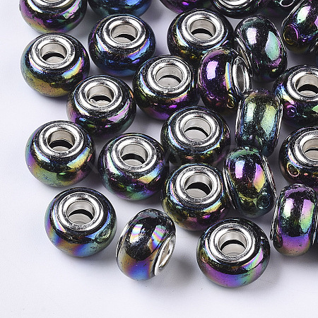 Opaque Resin European Beads LS-X-RPDL-T038-007A-1