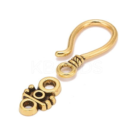 Tibetan Style Hook and Eye Clasps X-GLF1278Y-1