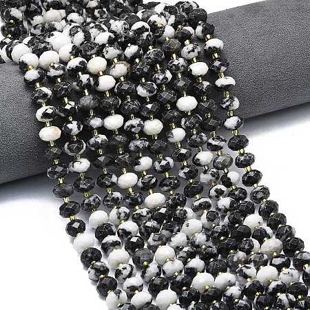 Natural Australia Zebra Jasper Beads Strands G-P573-A51-01-1