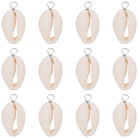 SUNNYCLUE 30Pcs Natural Cowrie Shell Pendants SHEL-SC0001-31B-1