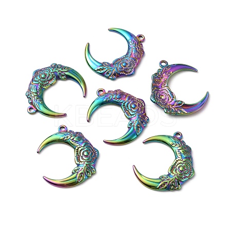 304 Stainless Steel Pendants STAS-WH0029-58M-1
