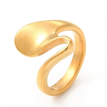 Ion Plating(IP) 304 Stainless Steel Finger Rings for Women Men RJEW-C049-05B-G-1