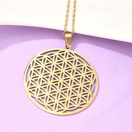201 Stainless Steel Pendant Necklaces NJEW-S105-JN624-45-2-1