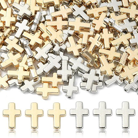 200Pcs 2 Colors CCB Plastic Beads CCB-YW0001-63-1
