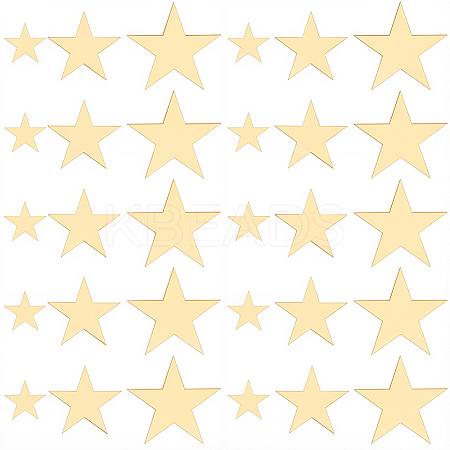4Bags Acrylic Star Stickers DIY-GF0012-46A-1
