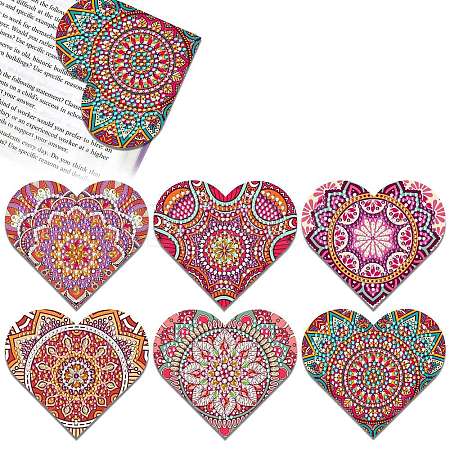 6Pcs Bookmark DIY Diamond Painting Kit PW-WG58342-01-1