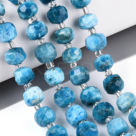 Natural Apatite Beads Strands G-N327-08A-07-1