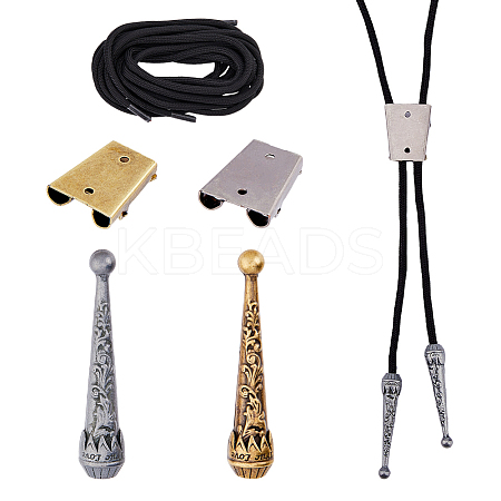 2 Sets Polyester Cord Shoelaces AJEW-DC0001-63-1