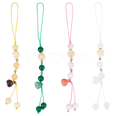 Natural Gemstone Mobile Straps HJEW-OC00012-1