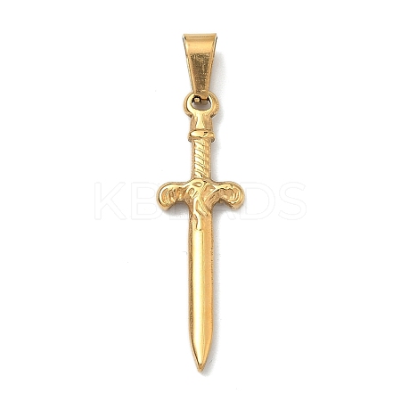 304 Stainless Steel Pendants STAS-F336-08G-1