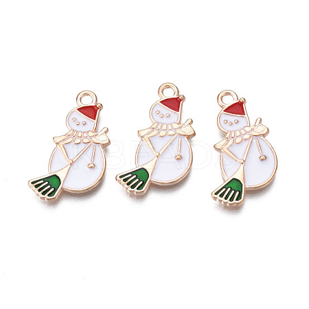 Christmas Alloy Enamel Pendants ENAM-Q442-46-1