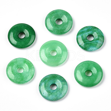  10Pcs Natural Malaysia Jade Pendants G-NB0003-85-1