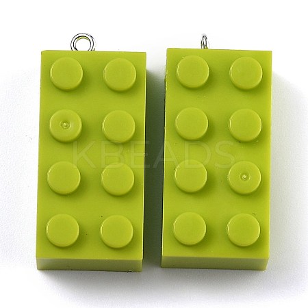 Opaque Acrylic Pendants MACR-B0001-02B-1