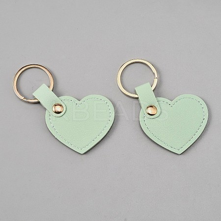 Heart PU Leather Keychain KEYC-TAC0001-15P-06-1