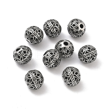 Retro 316 Surgical Stainless Steel Beads STAS-L307-17AS-08-1