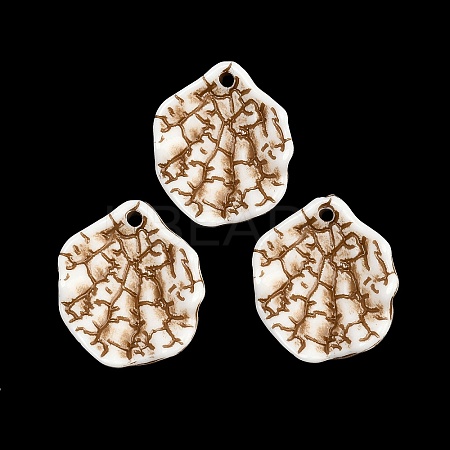 Spray Painted Opaque Acrylic Pendants ACRP-F003-03N-1