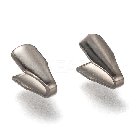 Tarnish Resistant 304 Stainless Steel Folding Crimp Ends X-STAS-G122-09P-A02-1