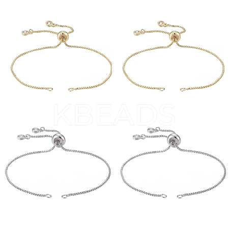 Rack Plating Eco-Friendly Brass Chain Bracelet Making KK-CJ0001-27-1