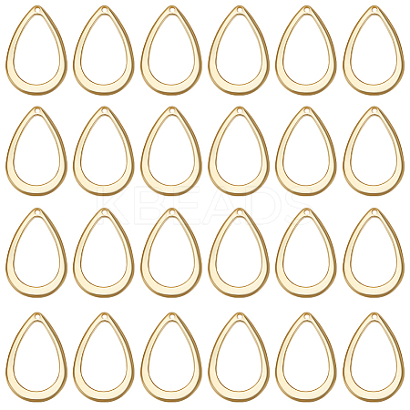 100Pcs 304 Stainless Steel Open Pendants STAS-BBC0002-55-1