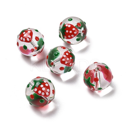 Handmade Glass Enamel Beads Strands LAMP-A001-A10-1